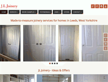 Tablet Screenshot of jl-joinery.co.uk